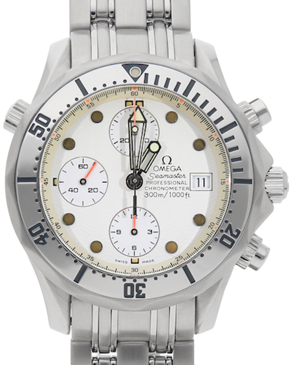 Omega Seamaster Diver 300M 41.5MM White Dial Steel Bracelet (2598.20.00)