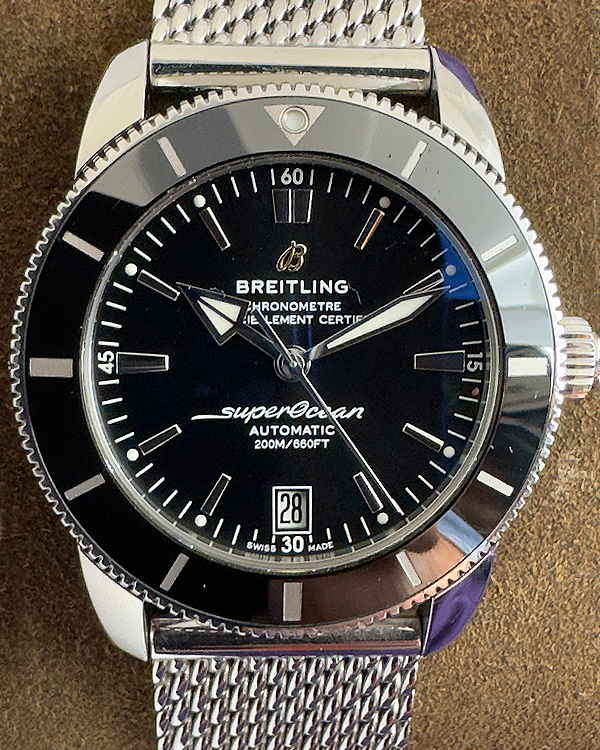 2018 Breitling Superocean Heritage II 42MM Black Dial Steel Bracelet (AB2010121B1A1)