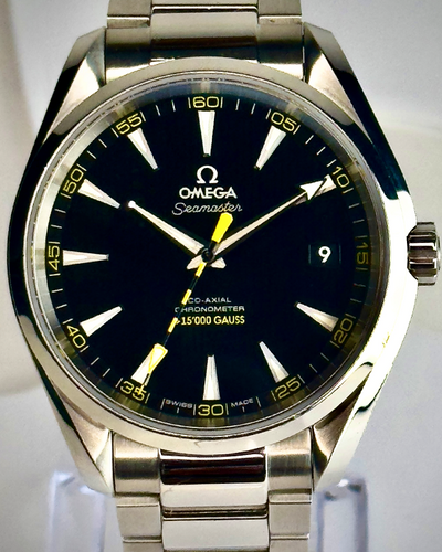 No Reserve - 2022 Omega Seamaster Aqua Terra 41.5MM Black Dial Steel Bracelet (231.10.42.21.01.002)