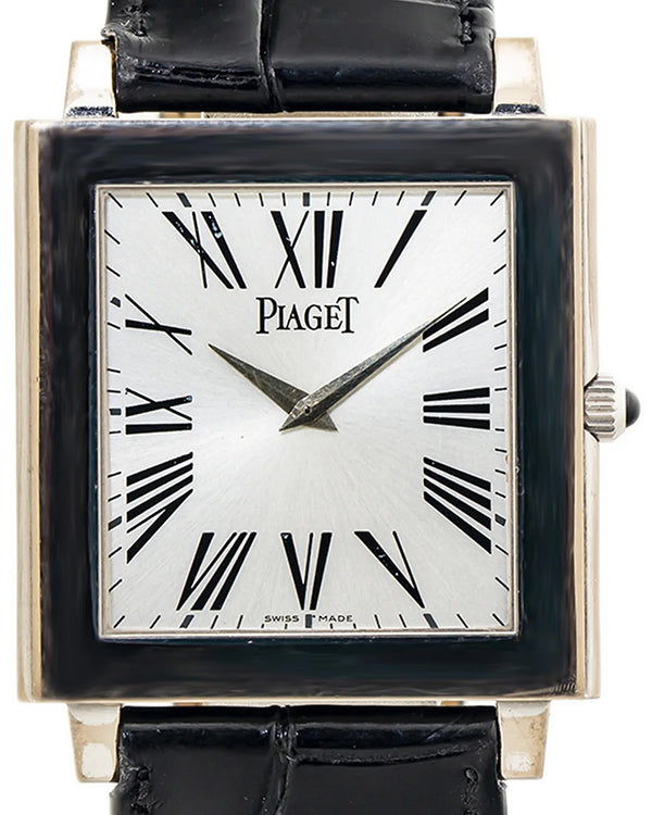 Piaget Altiplano XL Mecanique 33MM White Dial Leather Strap (P10074)