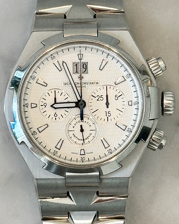 2006 Vacheron Constantin Overseas Chronograph 42MM Silver Dial Steel Bracelet (49150/B01A-9095)