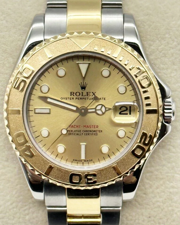 1999 Rolex Yacht-Master Vintage 35MM Champagne Dial Two-Tone Bracelet (168623)