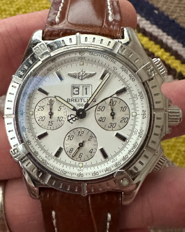 Breitling Crosswind Special 44MM Steel White Dial Steel Bracelet (A44355)