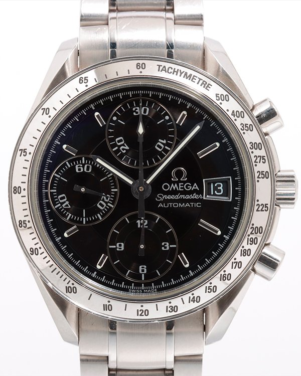 Omega Speedmaster Date 39MM Black Dial Steel Bracelet (3513.50.00)