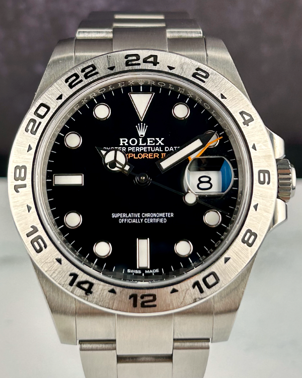 Rolex Explorer II 42MM Black Dial Oyster Bracelet (216570)