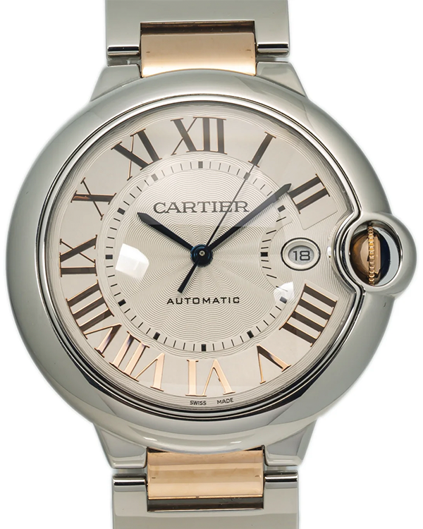 Cartier Ballon Bleu De Cartier 42MM Silver Dial Two-Tone Bracelet (W6920095)