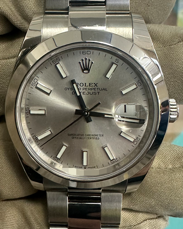 2023 Rolex Datejust 41MM Oystersteel Silver Dial (126300)