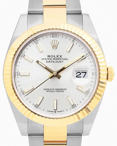 2021 Rolex Datejust 41MM Silver Dial Two-Tone Bracelet (126333)