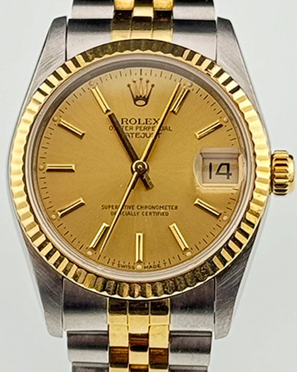 Rolex Datejust 31MM Champagne Dial Two-Tone Jubilee Bracelet (68273)