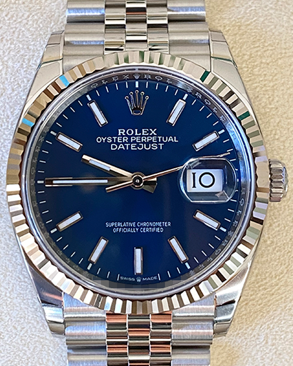 2024 Rolex Datejust 36MM Blue Dial Jubilee Bracelet (126234)