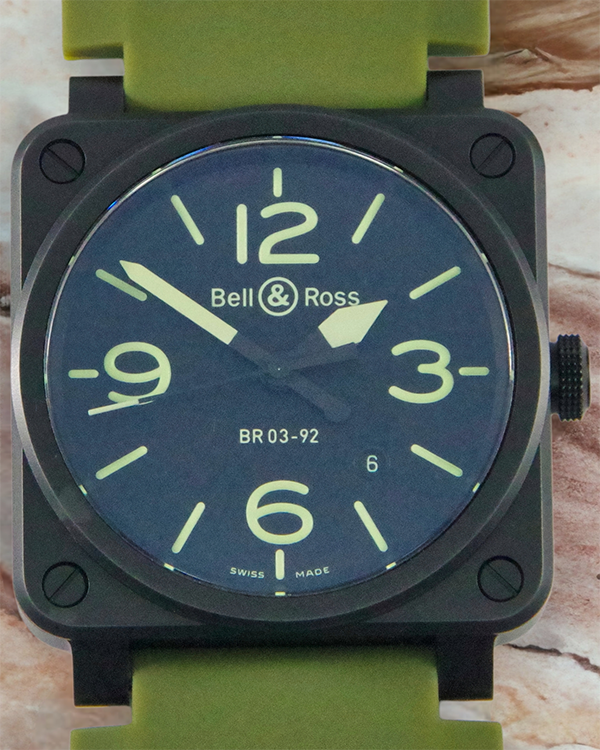 2019 Bell & Ross BR 03-92 Ceramic Nightlum Black Dial (BR0392-BL3-CE/SCA)