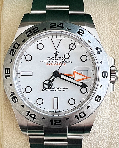 2021 Rolex Explorer II "Polar" 42MM White Dial Oyster Bracelet (226570)