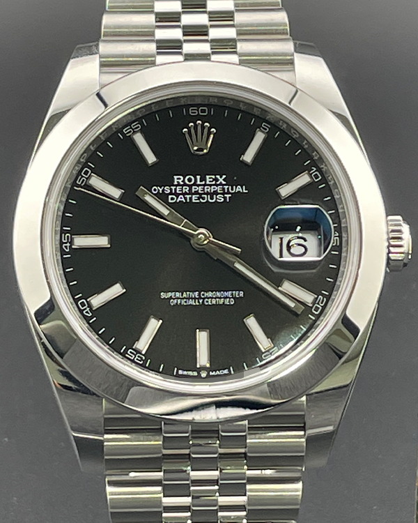 2023 Rolex Datejust 41MM Jubilee Bracelet Black Dial (126300)