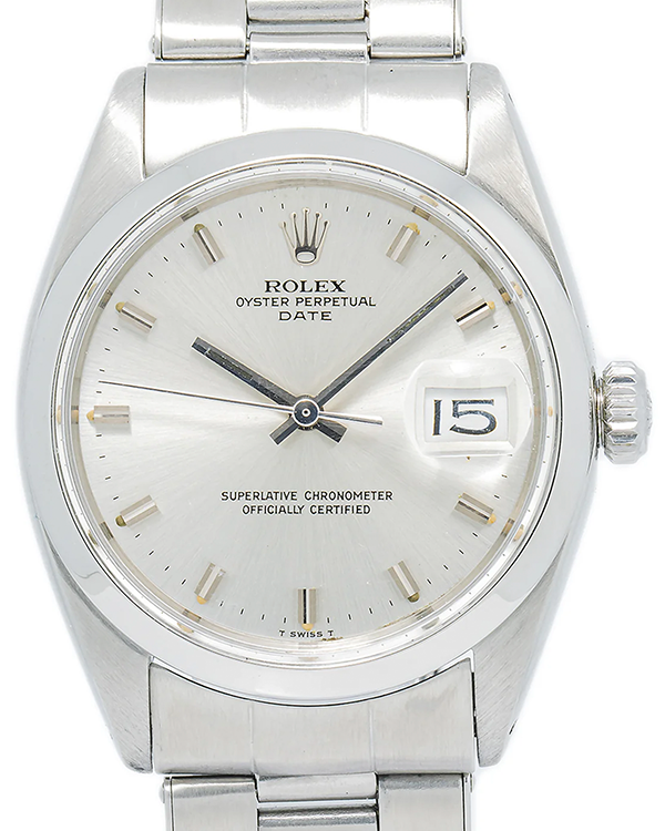 Rolex Oyster Perpetual Date 34MM Silver Dial Oyster Bracelet (1500)