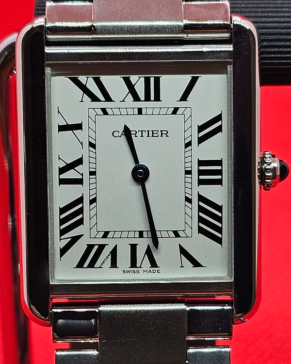 Cartier Tank Solo 34.8x27.4MM Silver Dial Steel Bracelet (W5200014)