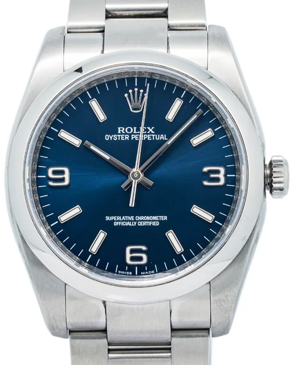 Rolex Oyster Perpetual 36MM Blue Dial Oyster Bracelet (116000)