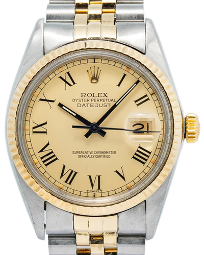 Rolex Datejust 36MM Champagne Dial Two-Toned Jubilee Bracelet (16013)