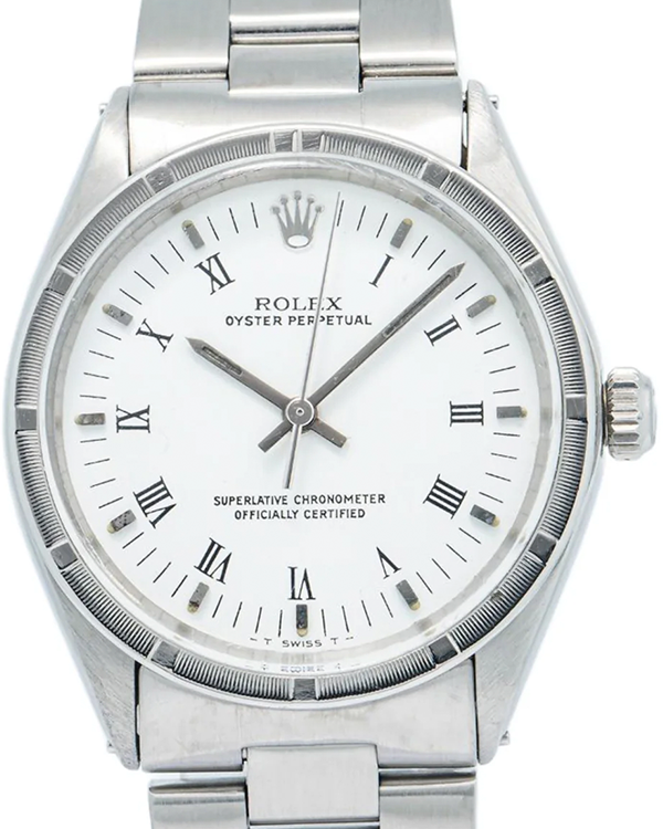 Rolex Oyster Perpetual 34MM White Dial Steel Bracelet (5500)