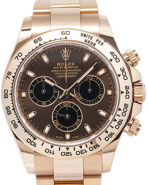 2022 Rolex Cosmograph Daytona 40MM Chocolate Dial Everose Gold Oyster Bracelet (116505)