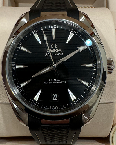 2022 Omega Seamaster Aqua Terra 41MM Black Dial Rubber Strap (220.12.41.21.01.001)