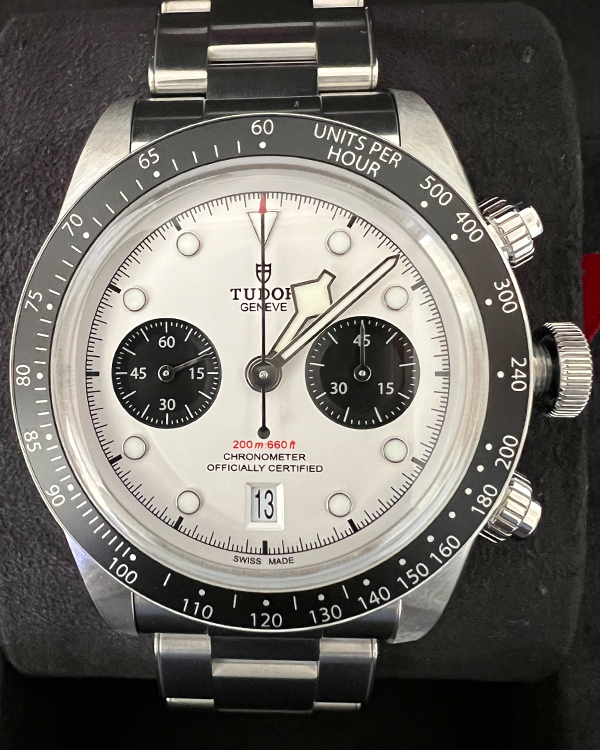 2021 Tudor Black Bay Chrono "Panda" 41MM White Dial Steel Bracelet (79360N)