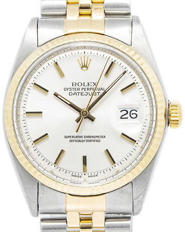 Rolex Datejust 36MM Silver Dial Two-Tone Jubilee Bracelet (1601)