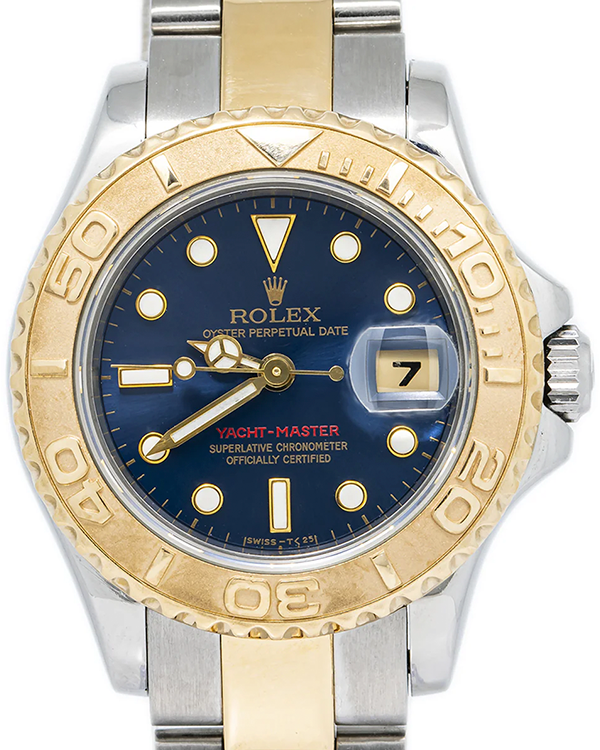 1998 Rolex Yacht-Master Vintage 29MM Blue Dial Two-Tone Steel Bracelet (69623)