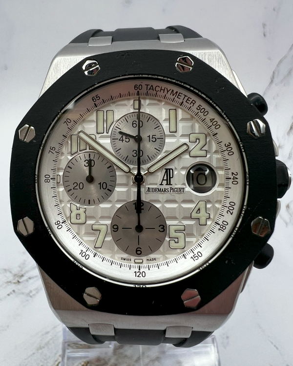 Audemars Piguet Royal Oak Offshore 42MM Silver Dial Rubber Strap (25940SK.OO.D002CA.01.A)