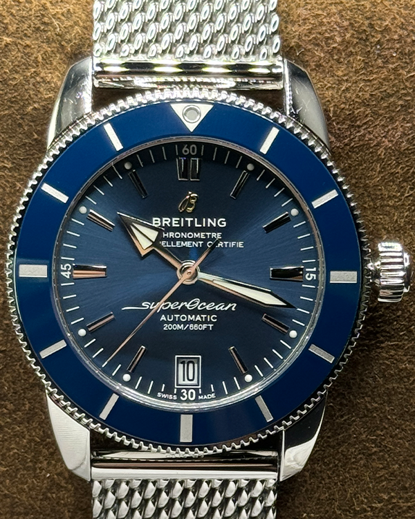 2019 Breitling Superocean Heritage II 42MM Blue Dial Steel (AB2010161C1S1)