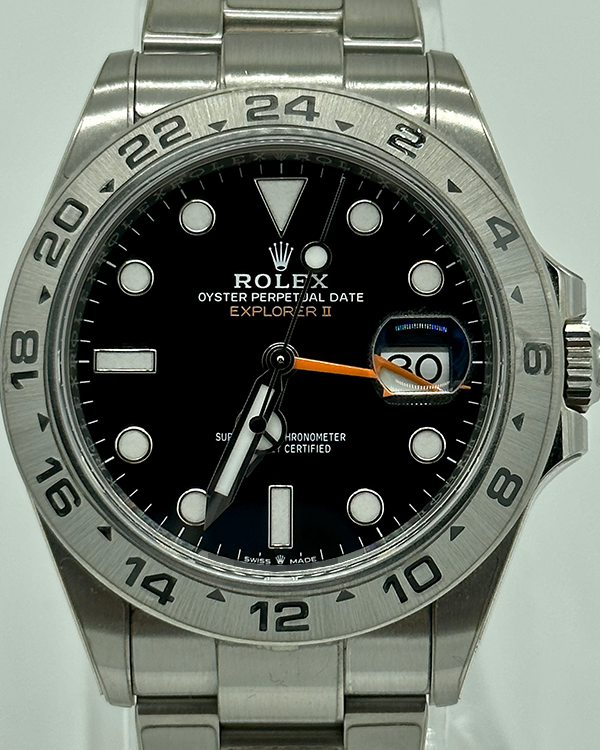 2023 Rolex Explorer II 42MM Oystersteel Black Dial (226570)