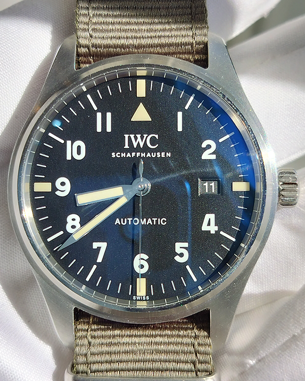 2017 IWC Schaffhausen Pilot L.E. "Tribute to Mark XVIII" 40MM Black Dial Textile Strap (IW327007)