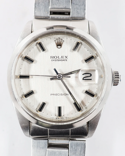 1970 (2.4 Mill. Serial) Rolex Oysterdate Precision 34MM White Dial Oyster Bracelet (6694)