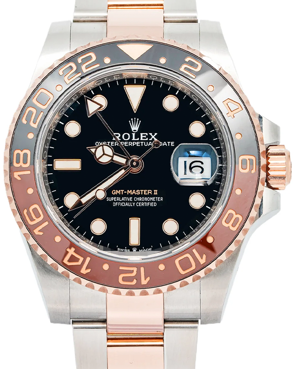 2019 Rolex GMT-Master II "Rootbeer" 40MM Black Dial Two-Tone Oyster Bracelet (126711CHNR)