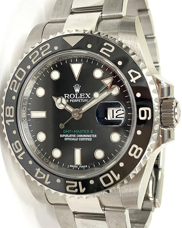 2014 Rolex GMT-Master II 40MM Black Dial Oyster Bracelet (116710LN)