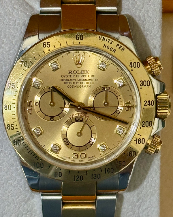 Rolex Cosmograph Daytona 40MM Champagne Dial Two-Tone Oyster Bracelet (116523)