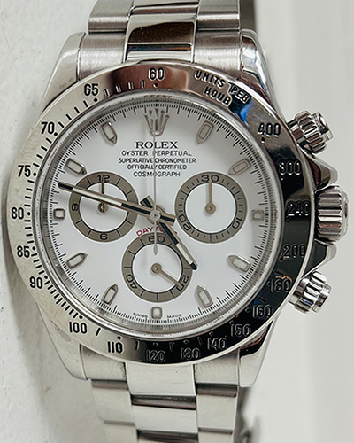 Rolex Cosmograph Daytona 40MM White Dial Oyster Bracelet (116520)