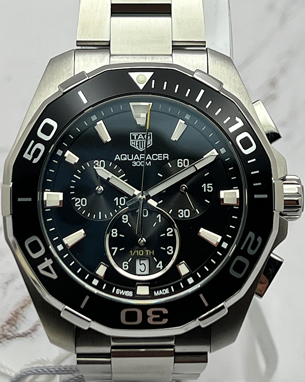 No Reserve - 2020 TAG Heuer Aquaracer 300M Steel Black Dial (CAY111A.BA0927)