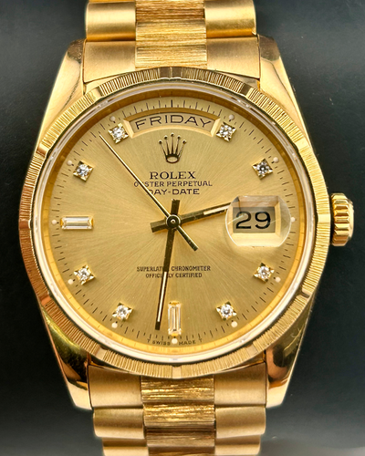 Rolex Day-Date 36MM Champagne Dial Yellow Gold President (18248)