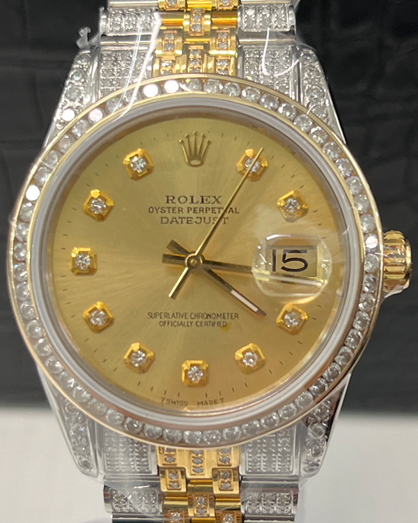 Rolex Datejust 36MM Champagne Dial Two-Tone Jubilee Bracelet (16013)