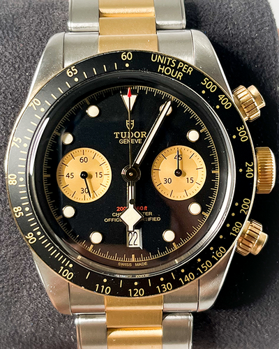 2019 Tudor Black Bay Chrono S&G 41MM Black Dial Two-Tone Bracelet (79363N)