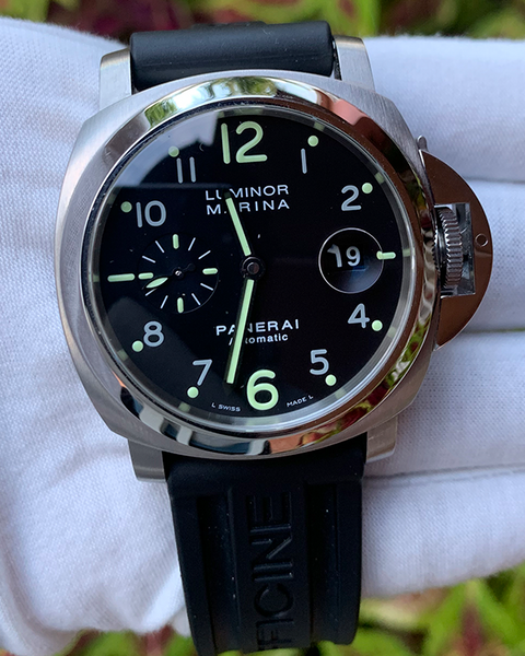 PANERAI LUMINOR MARINA 自動巻き時計 2006 Panerai Luminor Marina Automatic Black Dial (PAM00164) – Grailzee