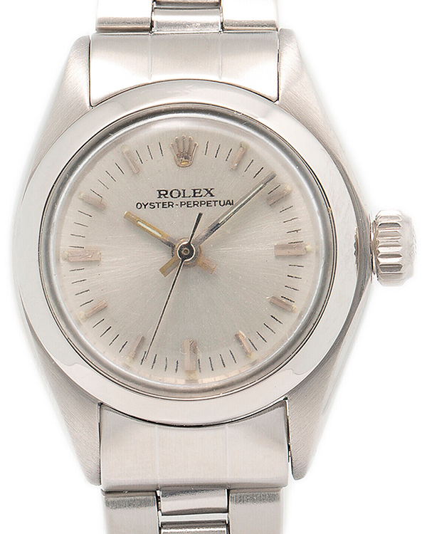 Rolex Oyster Perpetual 24MM Silver Dial Steel Bracelet (6718)