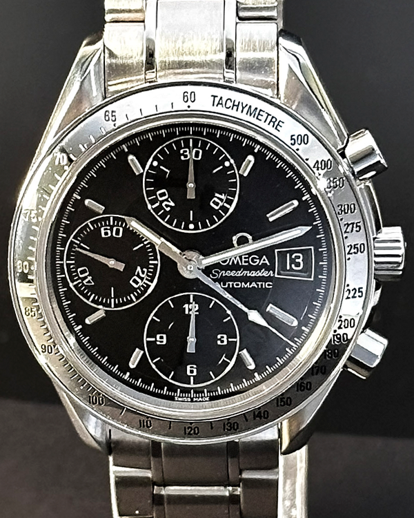 Omega Speedmaster Date 39MM Black Dial Steel Bracelet (3513.50.00)