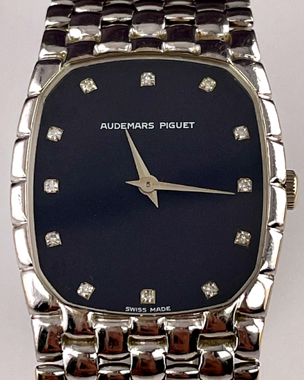 Audemars Piguet Cobra 27MM Black Dial White Gold Bracelet (Cal 2080)
