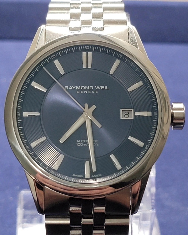 Raymond Weil Freelancer 42MM Blue Dial Steel Bracelet (2731-ST-50001)