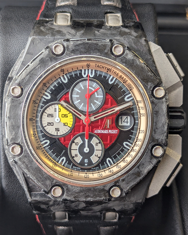 2011 Audemars Piguet Royal Oak Offshore Grand Prix 44MM Black Dial Leather Strap (26290IO.OO.A001VE.01)