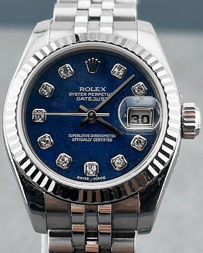 Rolex Lady-Datejust 26MM Blue Dial Jubilee Bracelet (79174)