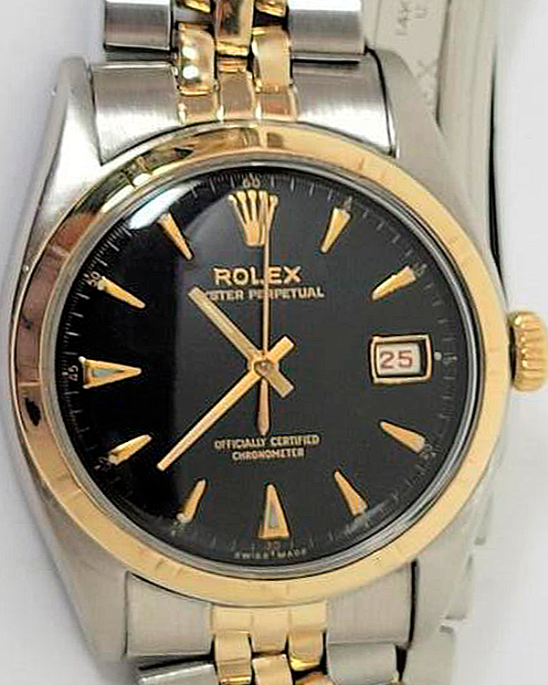 Rolex Bubble Back 36MM Black Dial Two-Tone Jubilee Bracelet (6155)