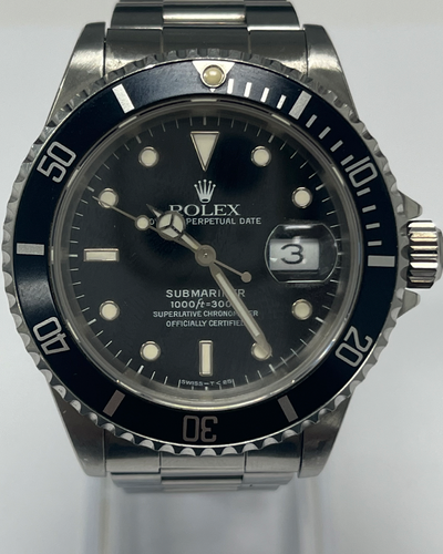 Rolex Submariner Date 40MM Black Dial Steel Bracelet (16610)