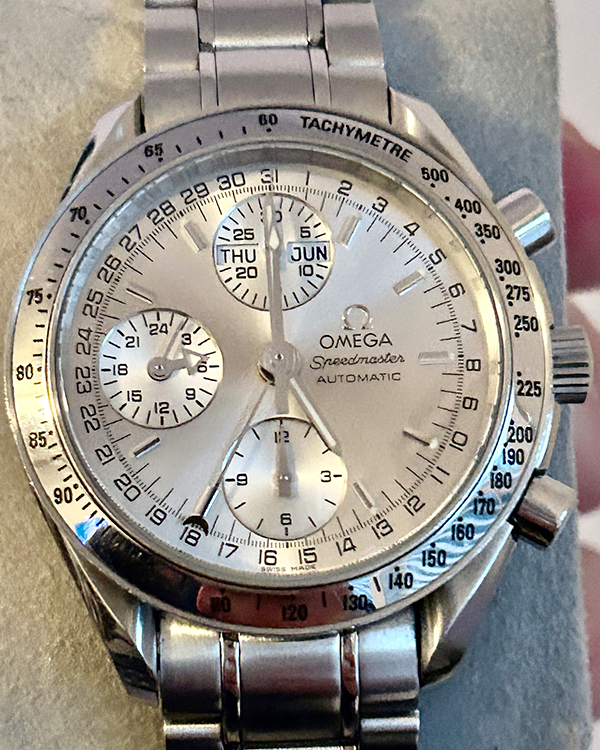 2003 Omega Speedmaster Day-Date 39MM Silver Dial Steel Bracelet (3523.30.00)